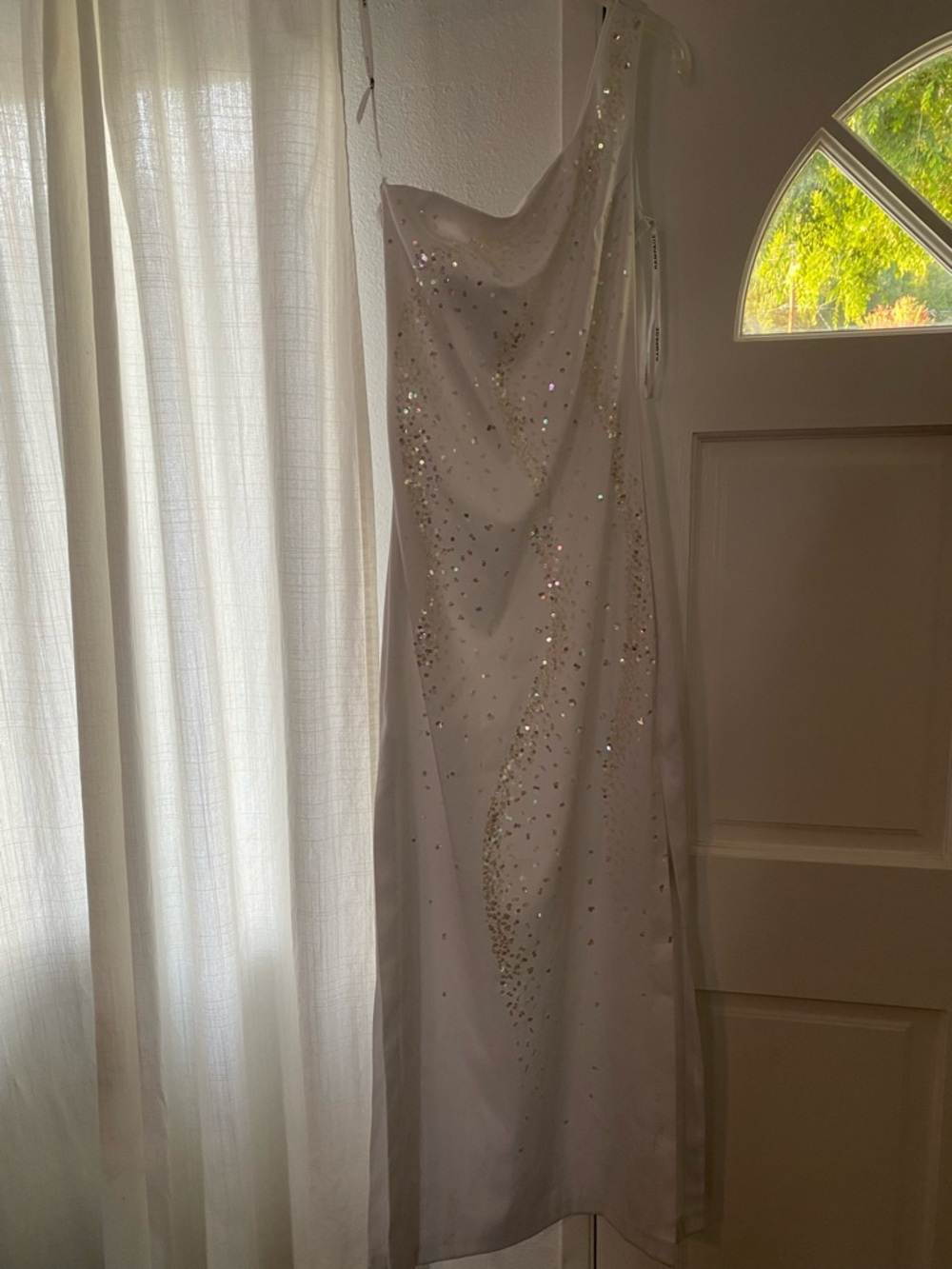 Rampage White Sequin Party Dress